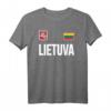 Lietuva T-Shirt mit Litauischer Flagge - Klassisch geschnitten, doppelt genähter Saum