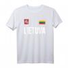Lietuva T-Shirt mit Litauischer Flagge - Klassisch geschnitten, doppelt genähter Saum