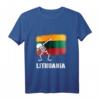 Sanftes Skelett T-Shirt mit Litauen Flagge – Halloween Shirt, Tupfen-Design, Mutterschaft & Party-Kleidung