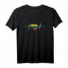 Litauen Lithuania Herzschlag EKG Vintage Flagge T-Shirt – Perfekt für Fans, Urlauber & Liebhaber Litauens im Retro Look
