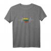 Litauen Lithuania Herzschlag EKG Vintage Flagge T-Shirt – Perfekt für Fans, Urlauber & Liebhaber Litauens im Retro Look