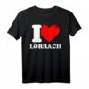 I love Lörrach - Lustiges Stadt T-Shirt für Fans und Einwohner, klassisch geschnitten