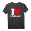 I love Lörrach - Lustiges Stadt T-Shirt für Fans und Einwohner, klassisch geschnitten