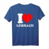 I love Lörrach - Lustiges Stadt T-Shirt für Fans und Einwohner, klassisch geschnitten