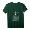 Damen Ich Muss Gar Nix Ich Muss Nur Nach Haffkrug Ostsee Urlaub T-Shirt mit V-Ausschnitt – Perfekt für Strandurlaub und Ostsee-Fans