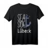 Lübeck Insel Camping Urlaub Ostseeküste T-Shirt mit Anker – Perfekt für Ostsee-Urlaub, Strand & Camping, Geschenkidee für Meerliebhaber