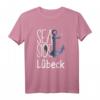 Lübeck Insel Camping Urlaub Ostseeküste T-Shirt mit Anker – Perfekt für Ostsee-Urlaub, Strand & Camping, Geschenkidee für Meerliebhaber