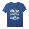 Lübeck Skyline Lustiges Lübecker Germany T-Shirt - Geschenk für Lübeck-Fans, Marzipan-Liebhaber & Humorvolle Souvenirs