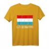 Luxemburg Flagge Vintage T-Shirt im Used Look – Geschenkidee für Luxemburg-Fans zu Weihnachten & Geburtstag