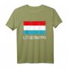Luxemburg Flagge Vintage T-Shirt im Used Look – Geschenkidee für Luxemburg-Fans zu Weihnachten & Geburtstag