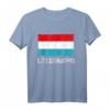 Luxemburg Flagge Vintage T-Shirt im Used Look – Geschenkidee für Luxemburg-Fans zu Weihnachten & Geburtstag
