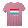 Luxemburg Flagge Vintage T-Shirt im Used Look – Geschenkidee für Luxemburg-Fans zu Weihnachten & Geburtstag