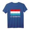 Luxemburg Flagge Vintage T-Shirt im Used Look – Geschenkidee für Luxemburg-Fans zu Weihnachten & Geburtstag