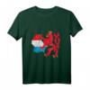 Luxemburg Karte Umriss mit rotem Löwen T-Shirt – Stolz auf Luxemburg, Geschenkidee für Luxemburger & Freunde