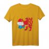 Luxemburg Karte Umriss mit rotem Löwen T-Shirt – Stolz auf Luxemburg, Geschenkidee für Luxemburger & Freunde