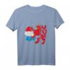 Luxemburg Karte Umriss mit rotem Löwen T-Shirt – Stolz auf Luxemburg, Geschenkidee für Luxemburger & Freunde