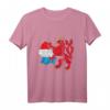 Luxemburg Karte Umriss mit rotem Löwen T-Shirt – Stolz auf Luxemburg, Geschenkidee für Luxemburger & Freunde