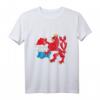 Luxemburg Karte Umriss mit rotem Löwen T-Shirt – Stolz auf Luxemburg, Geschenkidee für Luxemburger & Freunde