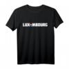 Luxemburg T-Shirt mit Flagge | Klassisch geschnitten, doppelt genähter Saum