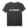Luxemburg T-Shirt mit Flagge | Klassisch geschnitten, doppelt genähter Saum