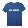 Luxemburg T-Shirt mit Flagge | Klassisch geschnitten, doppelt genähter Saum