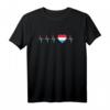 Luxembourger Heartbeat I Love Luxemburg Flagge Geschenk T-Shirt – Patriotisches Souvenir für Luxemburger und Fans