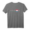 Luxembourger Heartbeat I Love Luxemburg Flagge Geschenk T-Shirt – Patriotisches Souvenir für Luxemburger und Fans