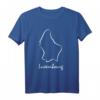 Luxemburg Umriss & Flagge T-Shirt – Stolzes Luxemburg-Design für Reisen, Urlaub & EU-Fans