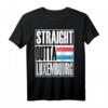 Storecastle: Straight Outta Luxembourg Geschenk T-Shirt - Klassisches Landesthema, perfekt als Souvenir oder Geschenk