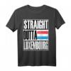 Storecastle: Straight Outta Luxembourg Geschenk T-Shirt - Klassisches Landesthema, perfekt als Souvenir oder Geschenk