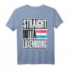 Storecastle: Straight Outta Luxembourg Geschenk T-Shirt - Klassisches Landesthema, perfekt als Souvenir oder Geschenk