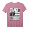 Storecastle: Straight Outta Luxembourg Geschenk T-Shirt - Klassisches Landesthema, perfekt als Souvenir oder Geschenk