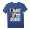 Storecastle: Straight Outta Luxembourg Geschenk T-Shirt - Klassisches Landesthema, perfekt als Souvenir oder Geschenk