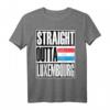 Storecastle: Straight Outta Luxembourg Geschenk T-Shirt - Klassisches Landesthema, perfekt als Souvenir oder Geschenk
