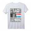 Storecastle: Straight Outta Luxembourg Geschenk T-Shirt - Klassisches Landesthema, perfekt als Souvenir oder Geschenk