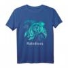 Tribal Ocean Blue Malediven Meeresschildkröte T-Shirt – Perfektes Geschenk für Meeresschildkrötenliebhaber, Strandurlaub und Familien