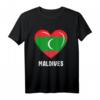 Malediven Fahnentrikot & Herzflaggen-T-Shirt – Perfektes Souvenir für Malediven-Liebhaber für Männer, Frauen & Kinder
