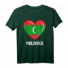 Malediven Fahnentrikot & Herzflaggen-T-Shirt – Perfektes Souvenir für Malediven-Liebhaber für Männer, Frauen & Kinder