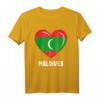 Malediven Fahnentrikot & Herzflaggen-T-Shirt – Perfektes Souvenir für Malediven-Liebhaber für Männer, Frauen & Kinder