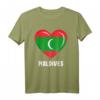 Malediven Fahnentrikot & Herzflaggen-T-Shirt – Perfektes Souvenir für Malediven-Liebhaber für Männer, Frauen & Kinder
