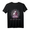 Let That Shit Go Buddha Yoga T-Shirt - Funny Retro Vintage Shirt for Men & Women, Perfect Gift for Yoga Lovers, Meditation & Fitness Enthusiasts