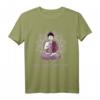 Let That Shit Go Buddha Yoga T-Shirt - Funny Retro Vintage Shirt for Men & Women, Perfect Gift for Yoga Lovers, Meditation & Fitness Enthusiasts