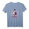 Let That Shit Go Buddha Yoga T-Shirt - Funny Retro Vintage Shirt for Men & Women, Perfect Gift for Yoga Lovers, Meditation & Fitness Enthusiasts