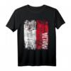 MALTA Flagge T-Shirt für Damen, Herren & Kinder – Klassisch geschnitten mit doppelt genähtem Saum