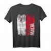 MALTA Flagge T-Shirt für Damen, Herren & Kinder – Klassisch geschnitten mit doppelt genähtem Saum