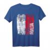 MALTA Flagge T-Shirt für Damen, Herren & Kinder – Klassisch geschnitten mit doppelt genähtem Saum