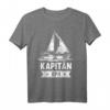 Segelschiff Käpt'n Opa T-Shirt - Meer, Jacht & Skipper Geschenk für Segel- und Motorbootfans zu Weihnachten, Geburtstag & Vatertag