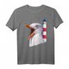 Leuchtturm & Möwe - Maritimes Ostsee Nordsee T-Shirt für Urlaub & Strandspaziergänge für Norddeutschland-Fans