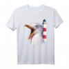 Leuchtturm & Möwe - Maritimes Ostsee Nordsee T-Shirt für Urlaub & Strandspaziergänge für Norddeutschland-Fans