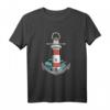 Leuchtturm Meer Licht Anker Küste Hafen Maritim - Maritimes T-Shirt für Küsten- und Meeresliebhaber